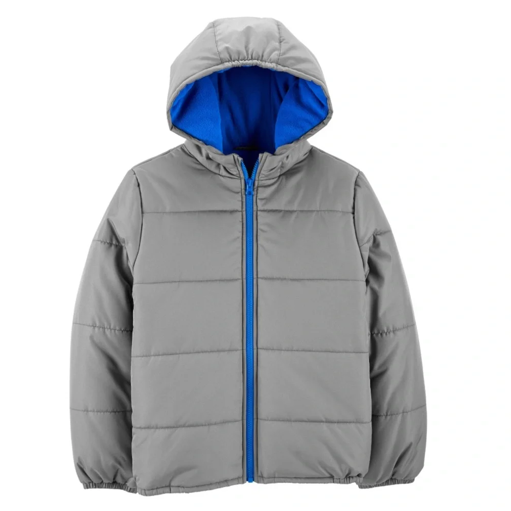 💚 Carters Full Zip Fleece Lined Hooded Puffer Jacket